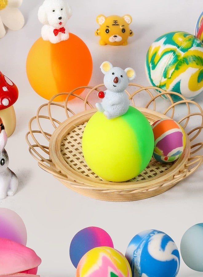 Firstly Traders Bouncy Balls for Kids Bouncing Balls Frosty Look and Extra-High Bounce Sport Outdoor Indoor Games Bag Fillers Fun Pets Dogs (Pack of 19 Mix Ball) - Image 3